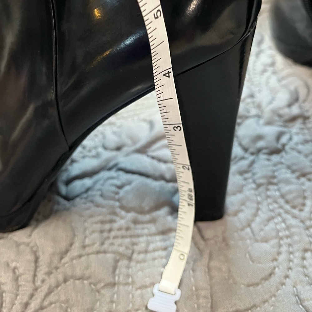 Nine West Patent Black Ankle Boots - Picture 4 of 4